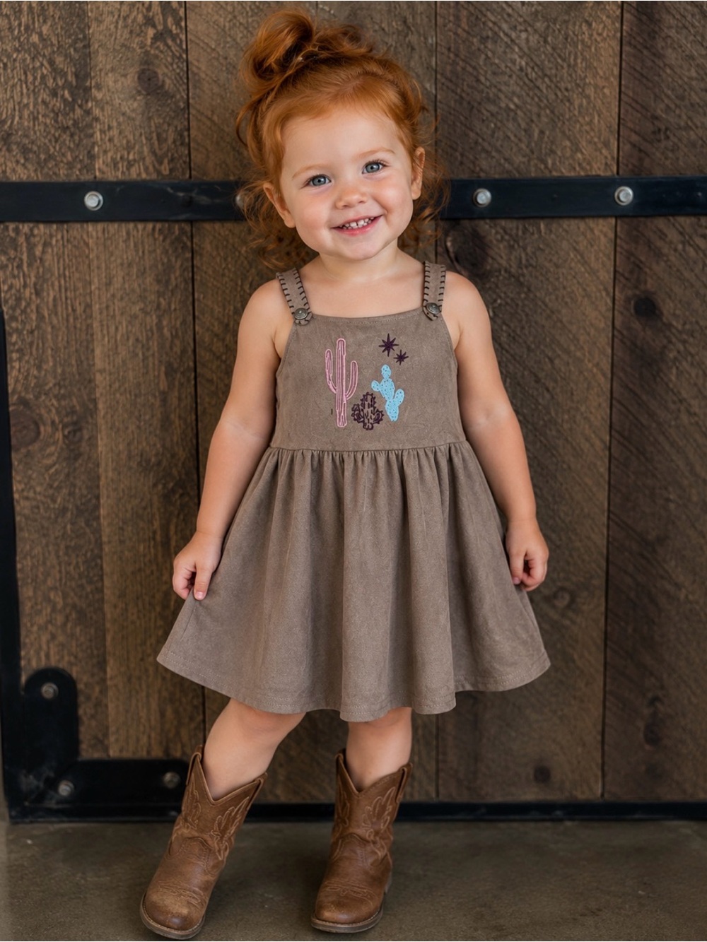 Shyanne Tan Suede-Look Toddler Skirt
